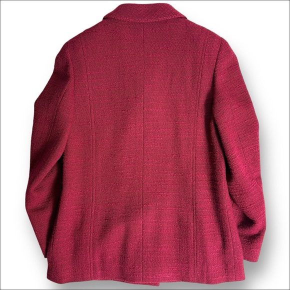 Chanel Burgundy Blazer Jacket - Picture 3 of 16